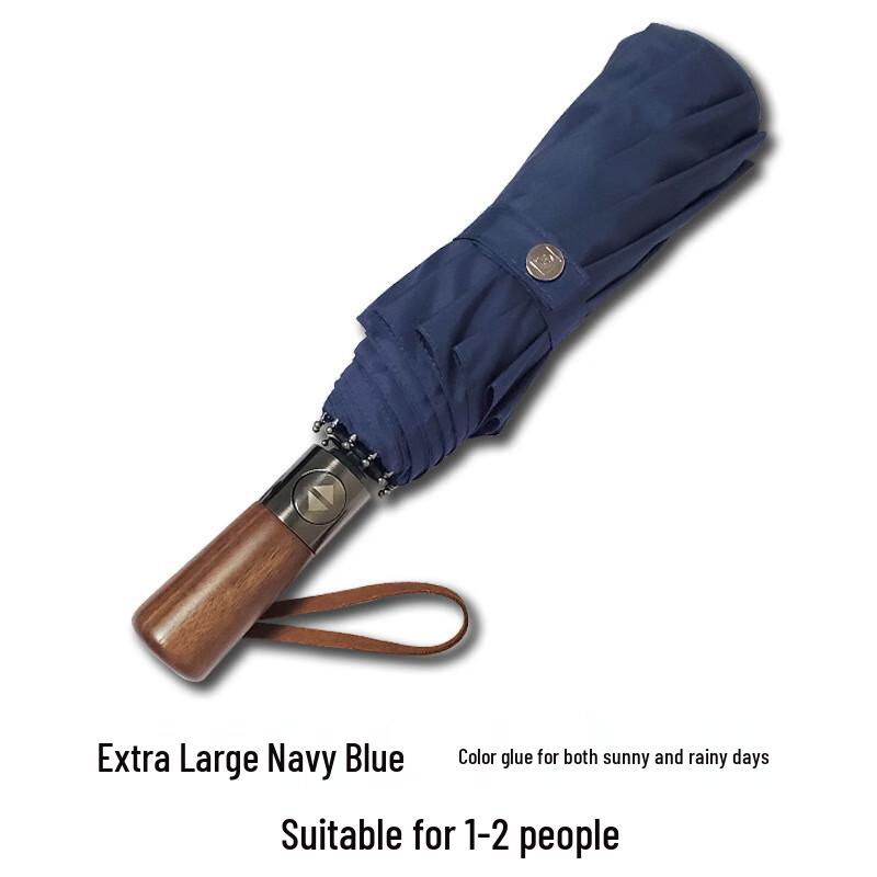 Kadenor Automatic Wooden Handle Dual-Use Folding Umbrella