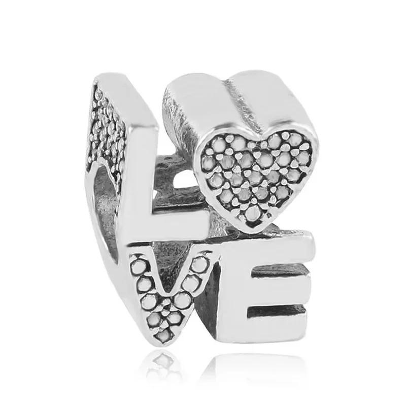 Perles New Love Dad Nan Mom Sister Best Friends pour bracelets à breloques et bracelets DIY pour femmes Fabrication de bijoux Dropshipping