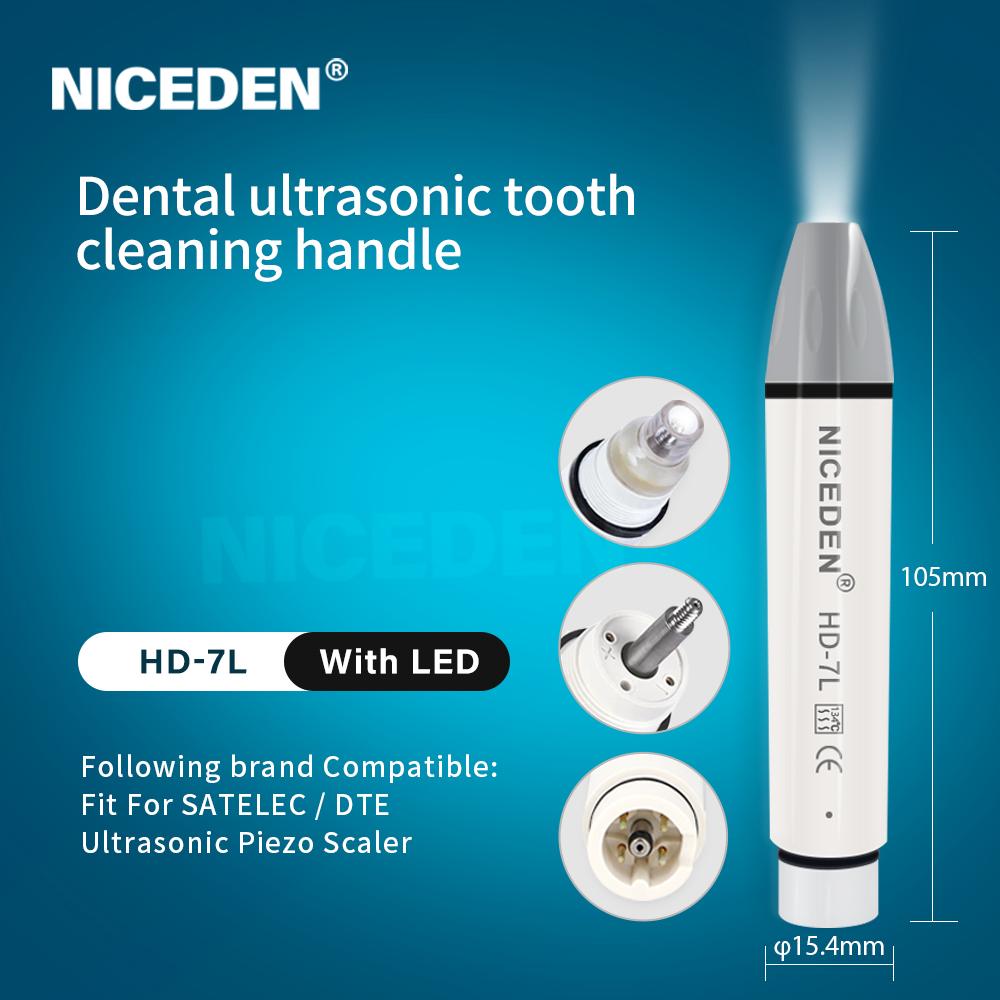 Autoclavable Dental NICEDEN Ultrasonic Piezo Scaler Handpiece Fit for SATELEC/DTE/WOODPECKER/EMS/VRN/Dental Ultrasonic Scaler Accessorie