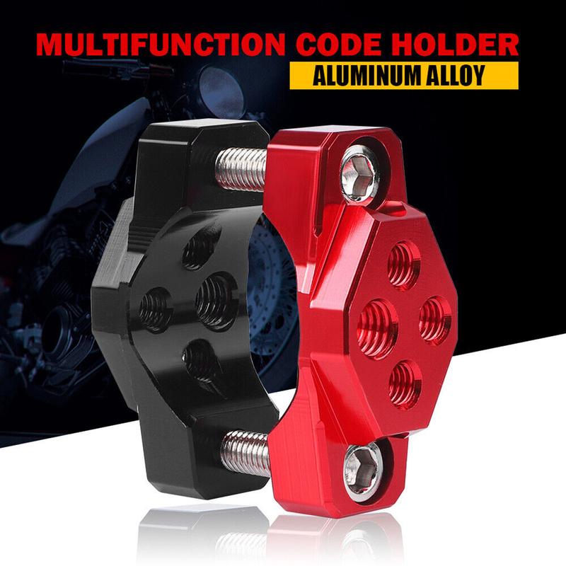 

Accessories 17-32mm 1pc Bracket Holder Mount Bracket Fork Clamp 32mm Motorcycle Red Handlebar Holder High Quality