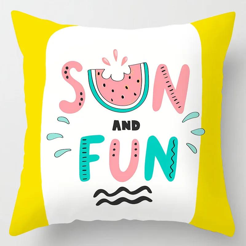 Sofa Bed  Pillowcase Bedroom Home Decor Summer Fruit  Hawaiian Holiday