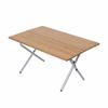 Bamboo Folding Table Easy to Clean Portable Camping Single-Second Fold