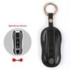 Genuine Leather Key Cover for Porsche Macan, Cayenne, 911, Panamera - Cowhide Shell with Buckle