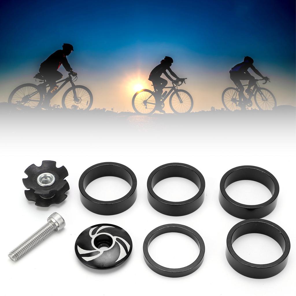 Fahrrad Steuersatz Gabel Oberteil und Ahead-Kralle mit Aluminium-Schraubensatz für Fixed Gear 5410T Set