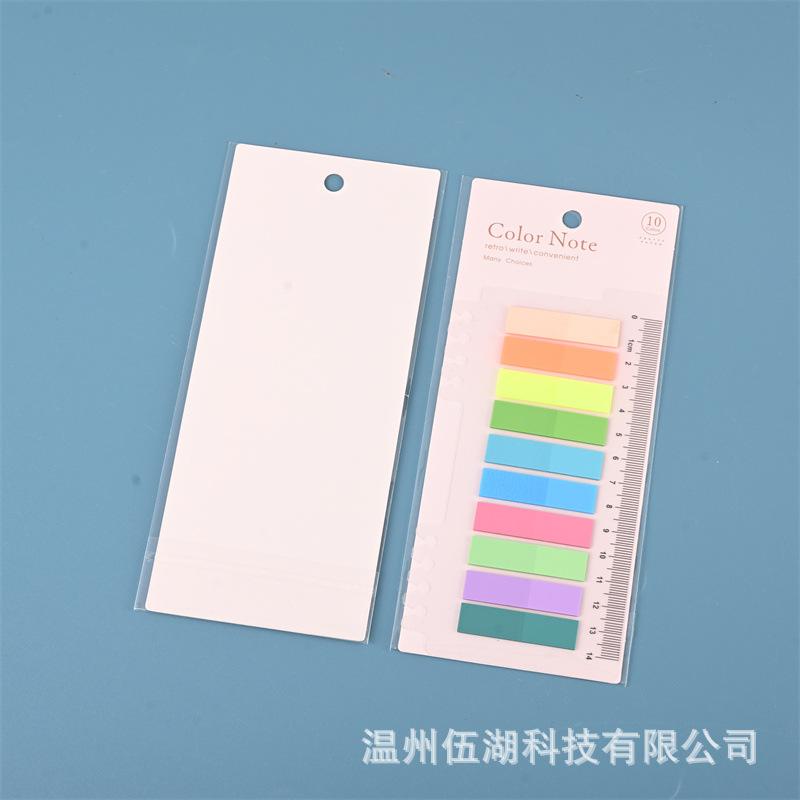 200 Sheets Transparent Sticky Notes Self-Adhesive BookMarkers Posted It Annotation Reading Book Clear Tab Kawaii Cute Stationery