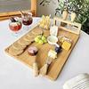Cheese Serving Board Heat-Resistant Meat Platter Charcuterie Tray Cheese Platter for Candy Snack Dessert Fruit Indoor Kitchen