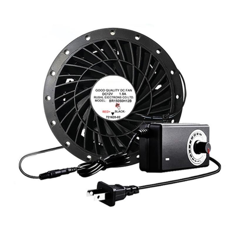 Exhaust Fan 12V Wall Mounted Exhaust Fan 6500RPM 12V 1.8A Low Noise Extractor for Kitchen Bathroom Garage Grow Room