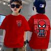 New Unisex Children's Short Sleeved T-shirt Q-version Spider Man Printed Top