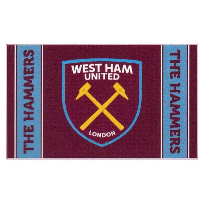 West Ham United FC Crest And Stripes Flag