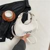 Elegante Leder-Schleifen-Umhängetasche Große Kapazität Einfarbige Crossbody-Tasche Koreanischer Stil Damen-Handtasche Damen