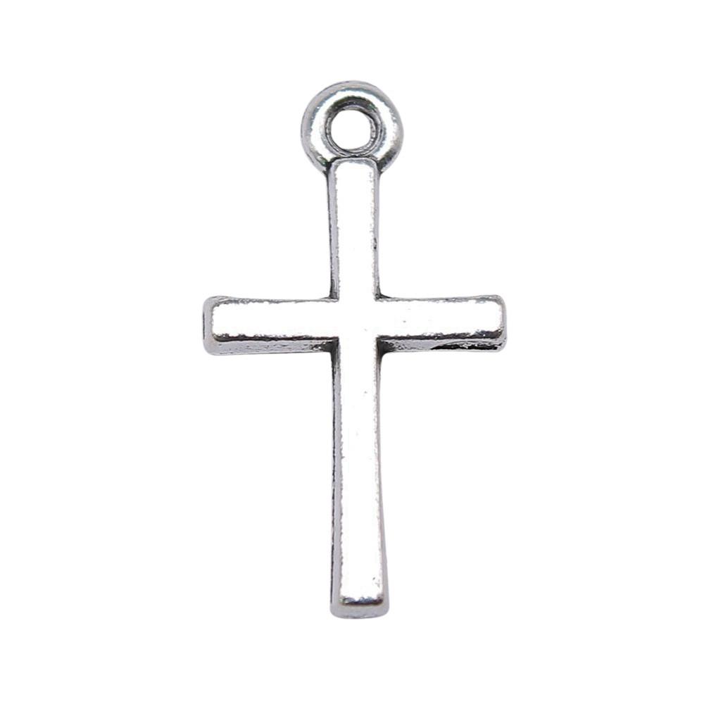 Pingentes de Cruz Clássica em Liga de Metal Multicor Para Joias Cristãs Minimalistas