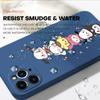 Cute Cartoon Phone Case for iPhone 15 14 13 12 11 Samsung Galaxy A12 A52 S24 S23 Xiaomi POCO Redmi Soft Square Liquid Silicone Cover Casing
