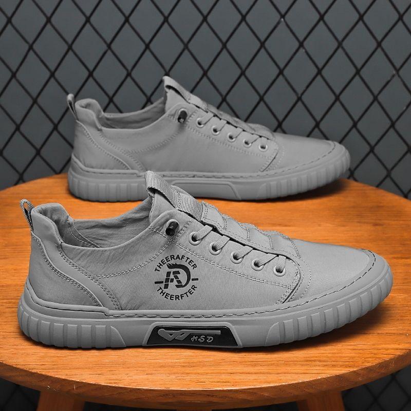 Summer new ice silk cloth shoes men's versatile breathable casual board shoes men's lazy shoes