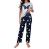 Homewear Suit, Butterfly Printing Short-sleeved Trousers, Comfortable and Universal In All Seasons