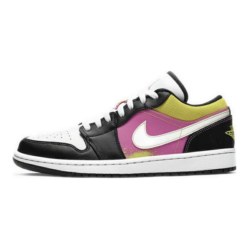 Jordan 1 Low Black Active Fuchsia Cyber CW5564-001