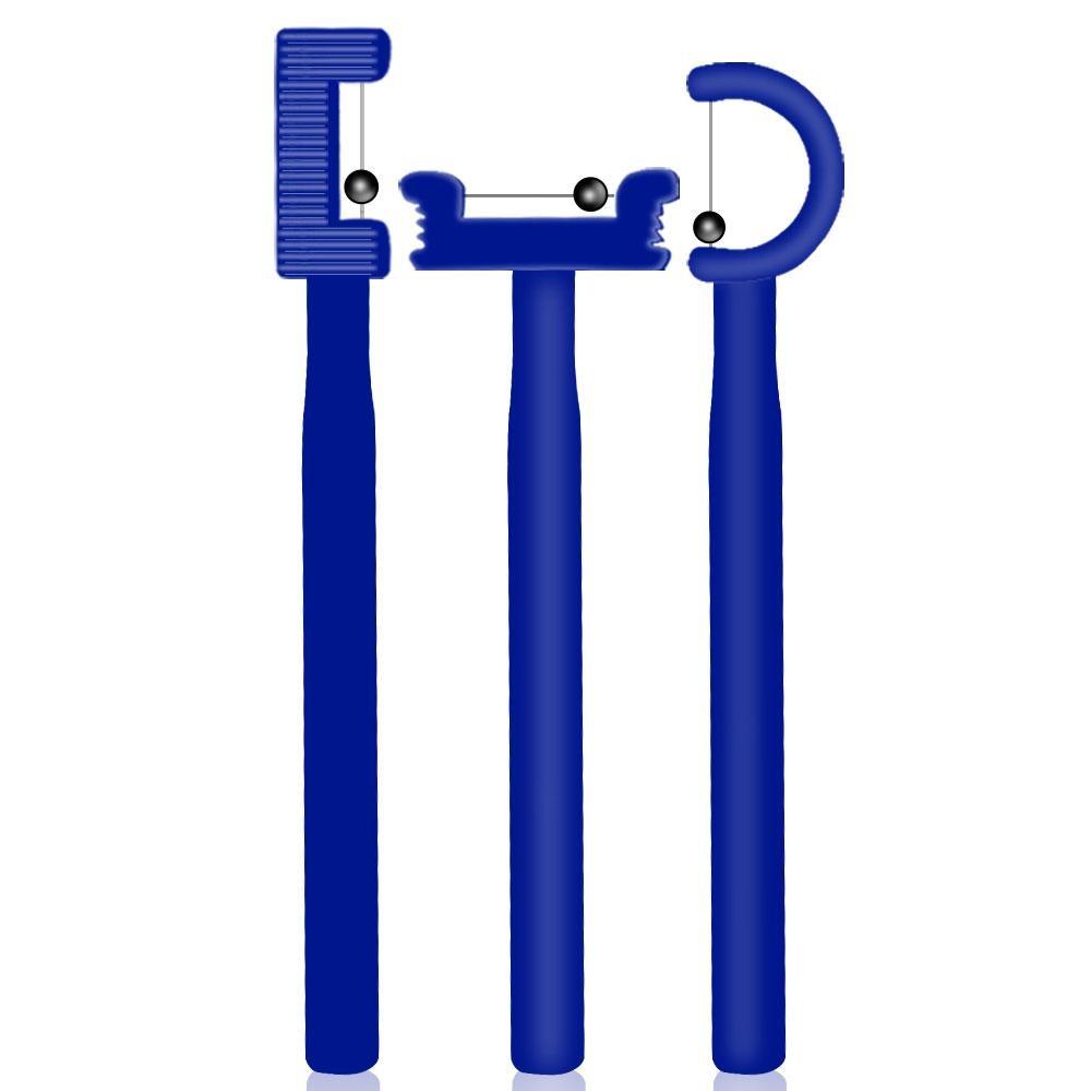 

3pcs Tongue Tip Lateralization Elevation Tools Tongue Tip Exercise Oral Muscle Training Autism Speech Therapy Talk Tool червоний