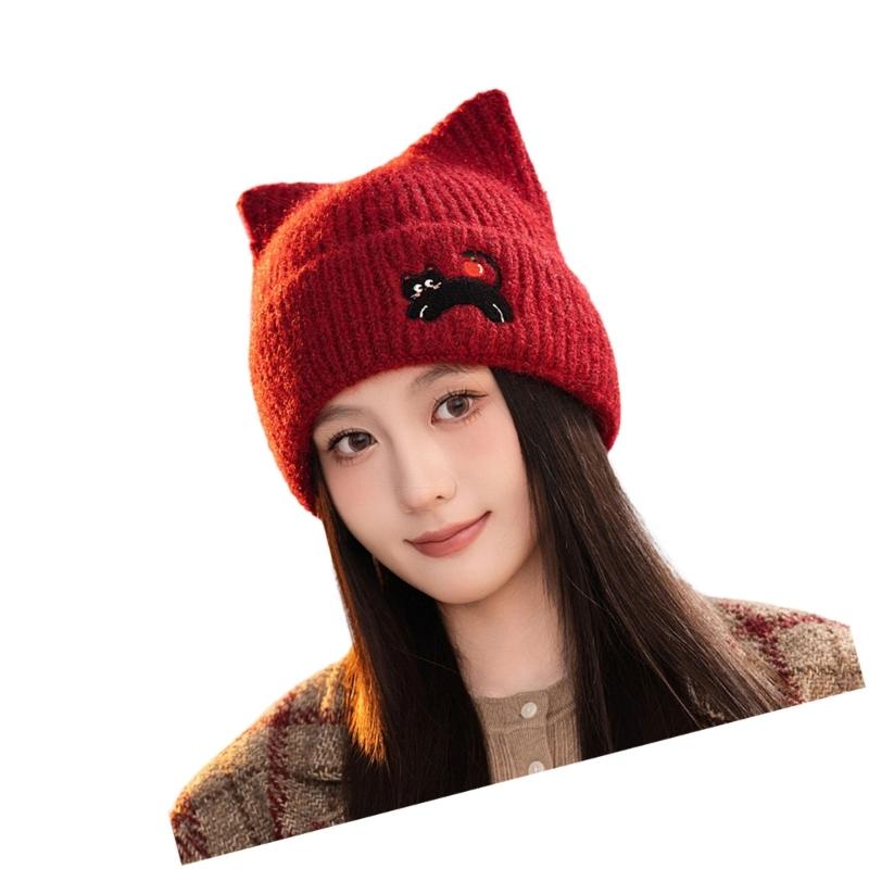 Luxurious Plush Knitted Hat Trendy Portable Hat Soft Fashion Comfortable Hat