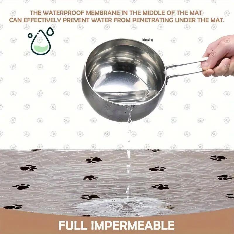 Washable Quilted Pet Pee Pads - Absorbent, Non-slip Sleeping Mats for Dogs & Cats.