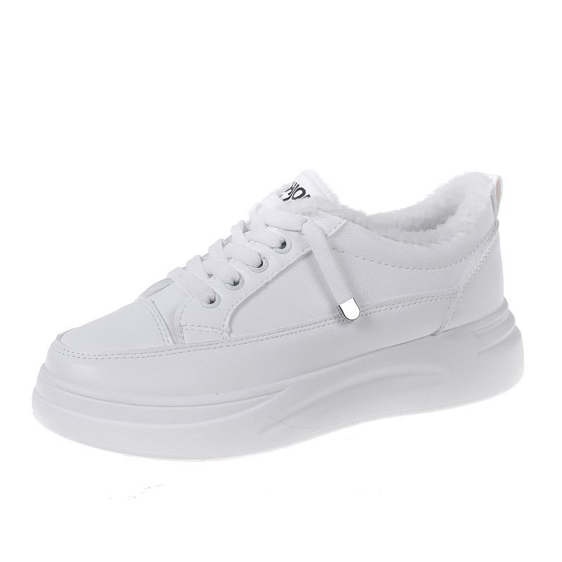 Ladies Footwear Plus Velvet High On Platform Cotton A Vulcanized Shoe Korean Original Stylish Quality Women's White Shoes Deals