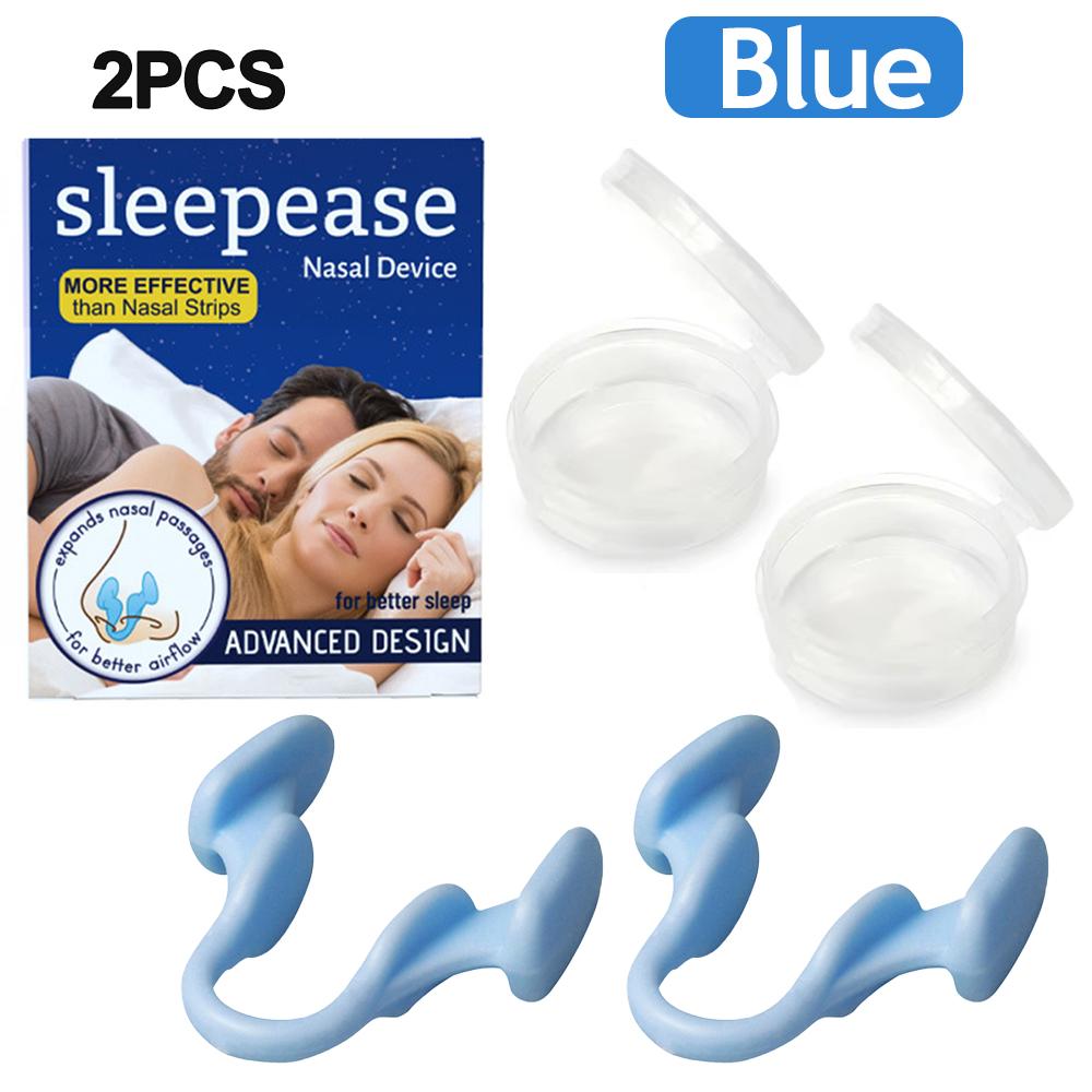 1~2Pcs Silicone Nose Clip Anti Snoring Nasal Dilator Stop Snore Aid Easy Breathe Improve Sleeping Rhinitis
