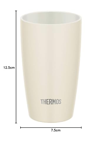 Thermos Vacuum Insulated Tumbler, 340ml, White, JDM-340 WH