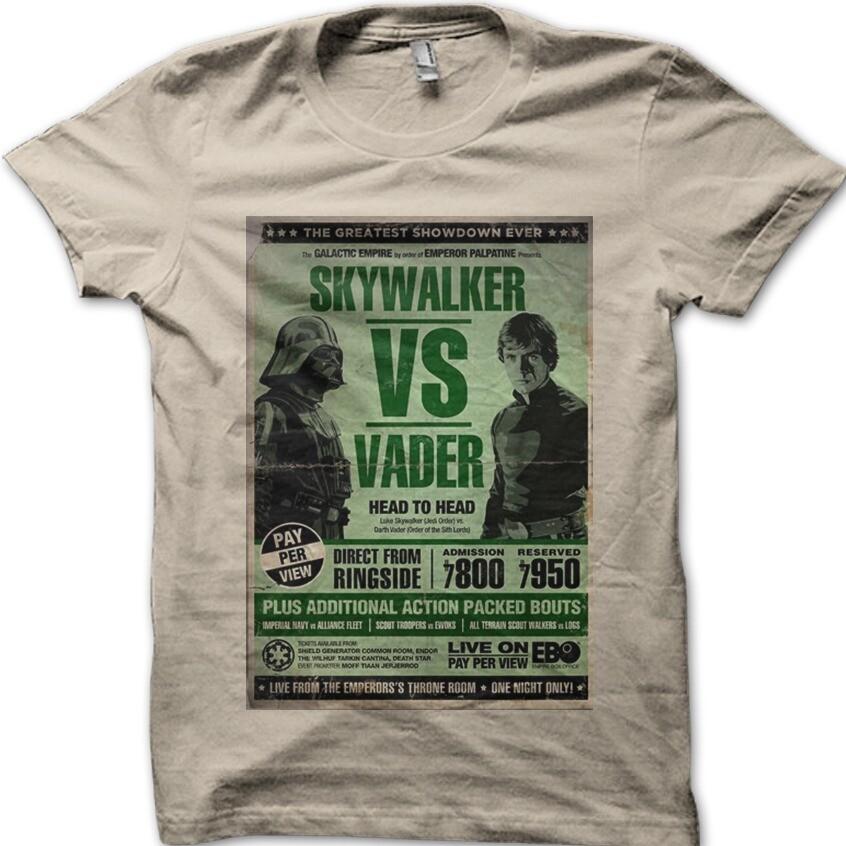 Star Wars Darth VAder vs Skywalker Master Jedi printed cotton t-shirt 8977 S разноцветный