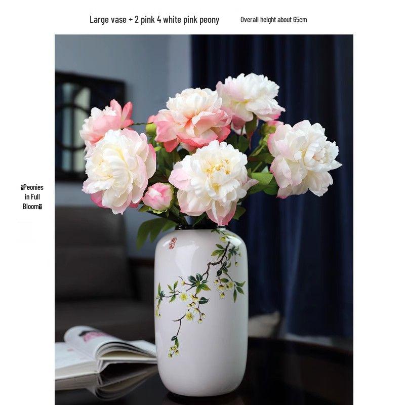 Antique-Style Chinese Ceramic Vase for Floral Display
