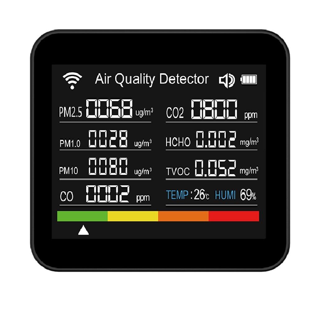 15in1 Air Quality Monitor CO2 Temperature/Humidity Meter Carbon Dioxide Tester