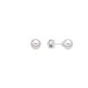 Luxenter Earrings with White Pearl Silver Finish - Wasai