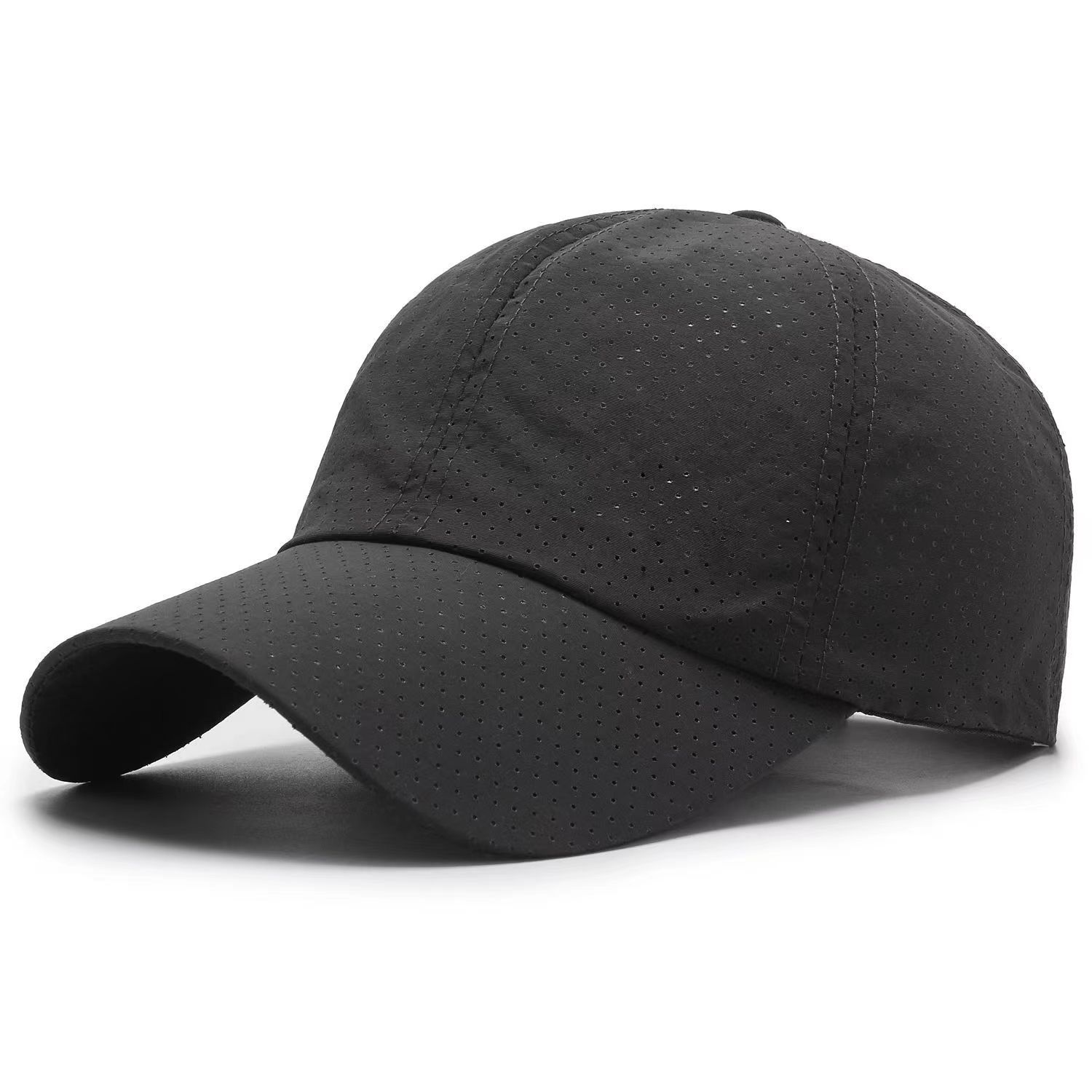 

Summer Quick Dry Baaseball Cap Unisex Custom Free Logo Snapback Hat Outdoor Use Sport Running Activities Hat Bone Breathab Practical Use Adult(54-58cm)&No logo темно-серого