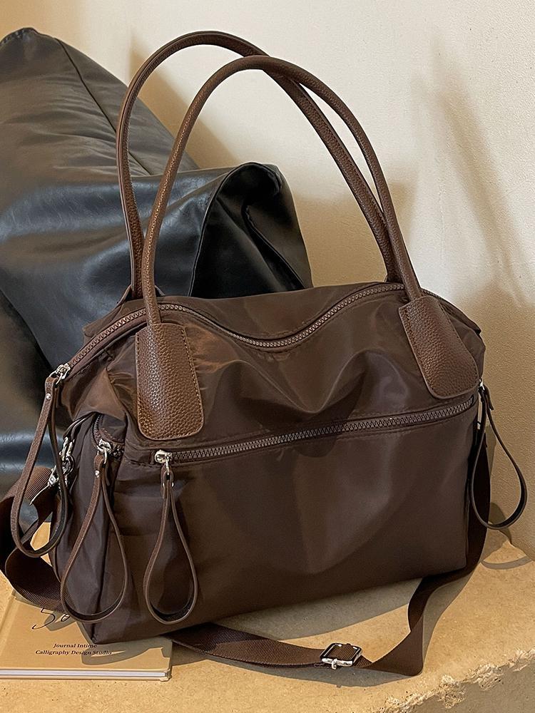 Damen Große Tragetasche aus Oxford-Gewebe - Vielseitige Umhängetasche für Herbst-/Winterreisen 2025