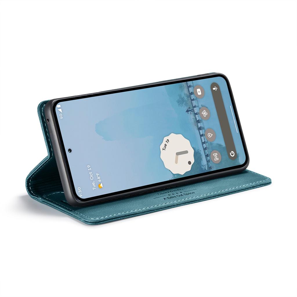 For Google Pixel 9 Pro XL Wallet Case AUTSPACE A01 Leather Stand Cover with RFID Blocking Card Holder