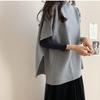 In-Stock Korean-Style Elegant Light Cape Sweater Poncho Coat Knitwear Women's Loose Slimming Plus Size Top