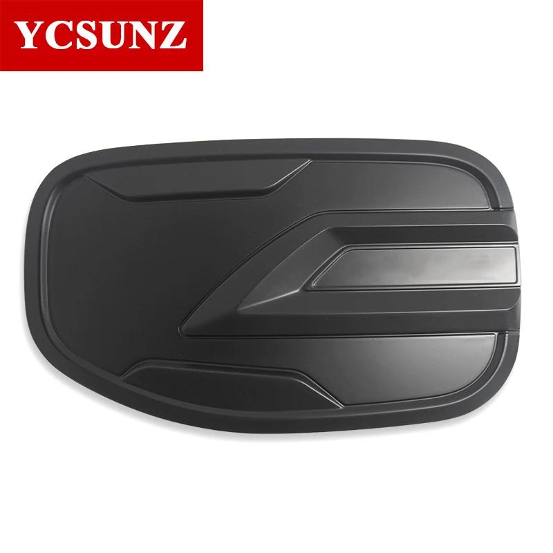ABS Matte Black Fuel Tank Cover For Ford Everest 2023 2024 2025 2026 Car Accessories YCSUNZ black with letter