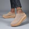 TUINANLE Women's Summer Shoes Casual Single Ladies Platform Shoes Soft Sole Cover Half Slippers Soft Walking Slippers