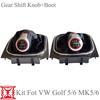 5/6 Speed Gear Shift Shifter Knob Lever Gaiter Boot Cover Collar For VW Golf 6 Golf 5 A5 MK5 GTI GTD R32 2004-08 Scirocco 09-14