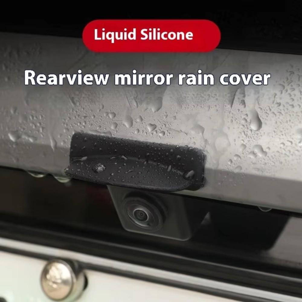 Silicone Car Reverse Camera Cover Self-Adhesive Camera Rain Guard Shield Car Accessories