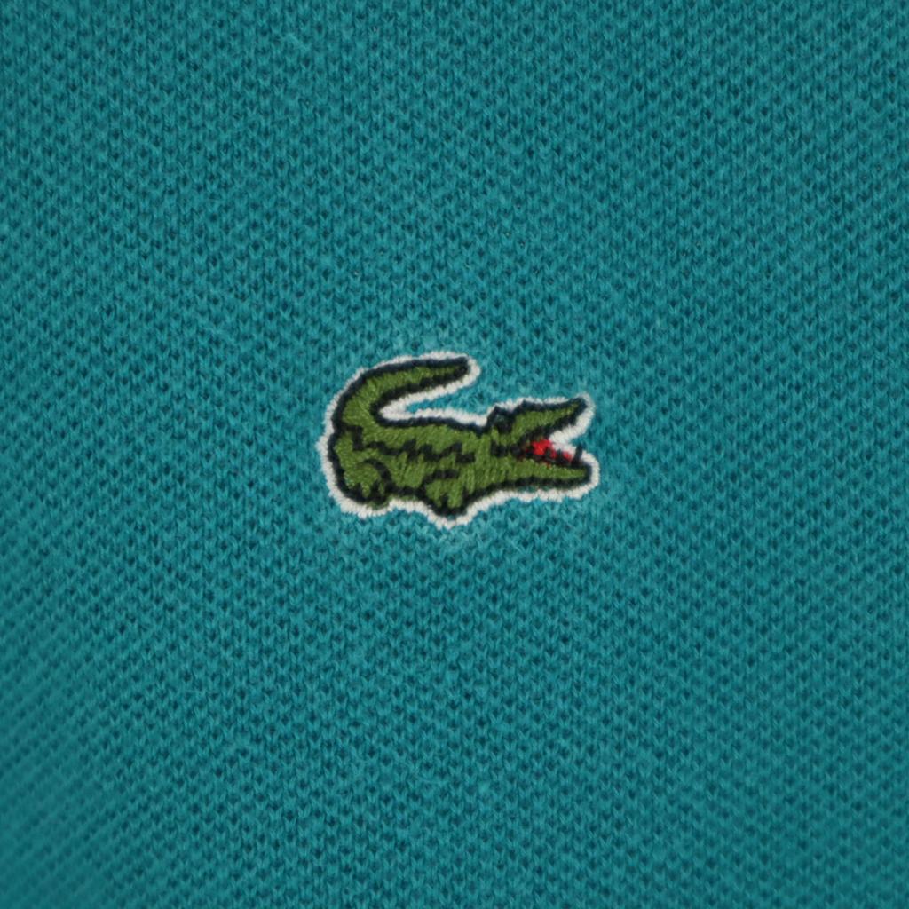 Lacoste Short Sleeve Polo Shirt 42 Turquoise Fawn Women Used