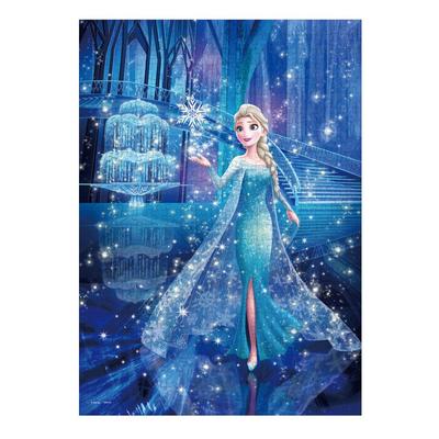 Tenyo In Jigsaw Puzzle Disney Magic Flash Magic with and Service Card (Tenyo) [Made Japan] 500-Piece Elsa's (Frozen) (35x49cm) D-500-683 Glue,