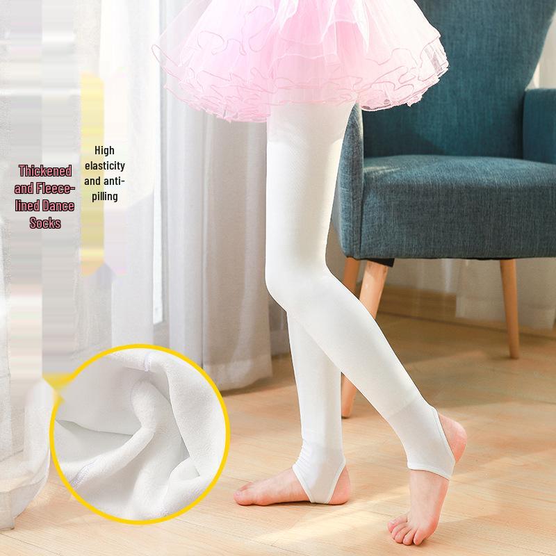 Children's Fall & Winter Fleece-Lined Leggings: Girls' Thick Pantyhose, Outerwear, Dance Socks & Flesh Toned Stockings.