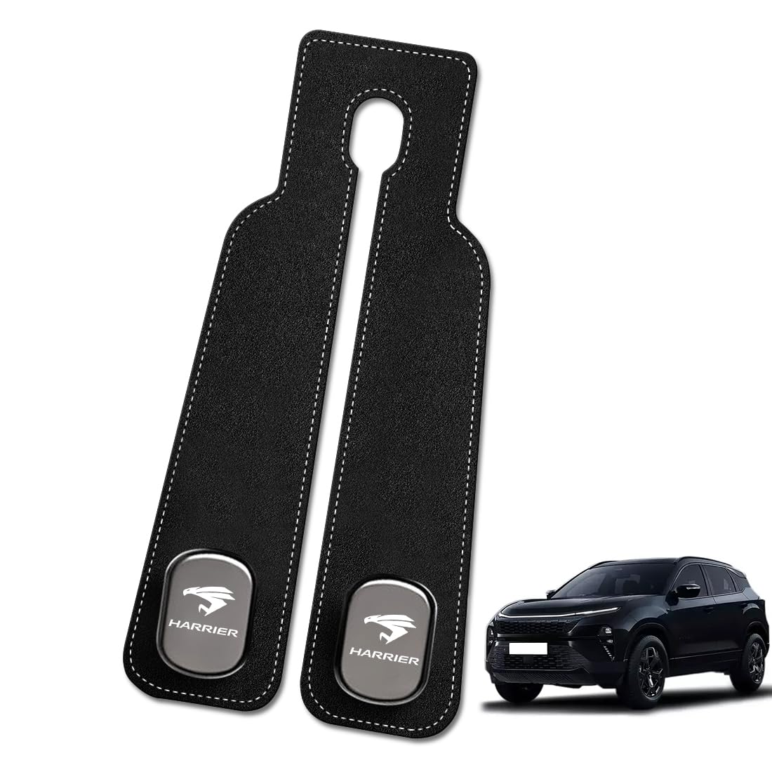 

LUTU Car Seat Hooks for the New Harrier 60 and All Exclusive Logo Hidden Metal Double Front and Rear Interior Headrest Car Hooks (80 Series, Series,