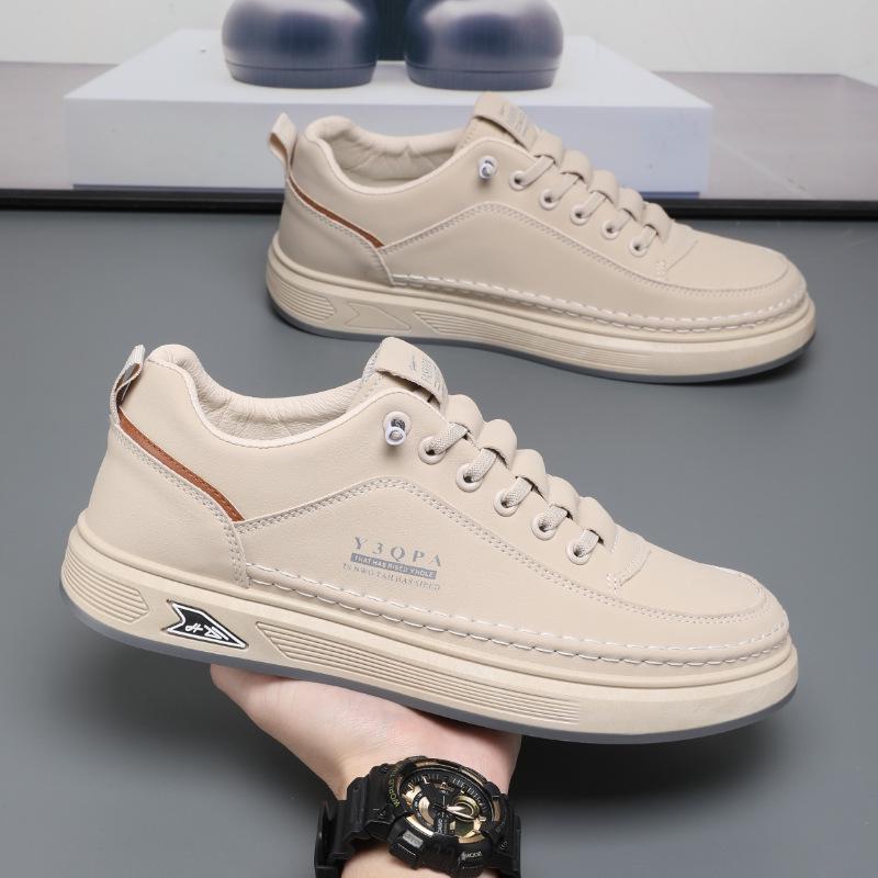 2025 Men's Breathable White Slip-on Sneakers - Versatile, Trendy, Casual Sports Shoes