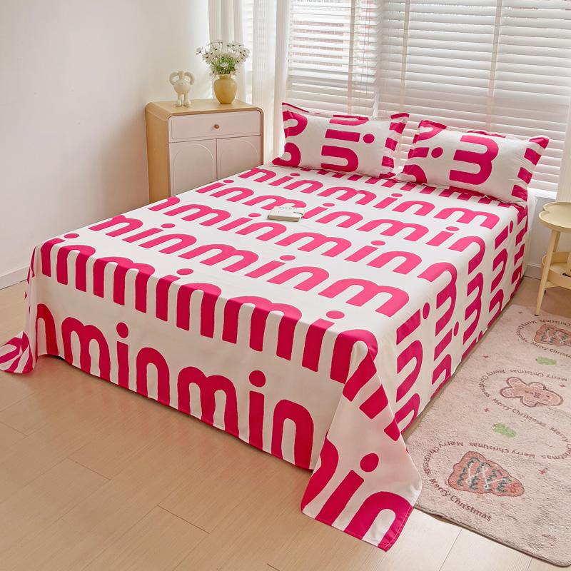 Soft Home Bed Linen Sheets Bed Flat Sheet for Double Bed Plain Solid Color Top Sheets Single/Queen/King Flat Bedsheets