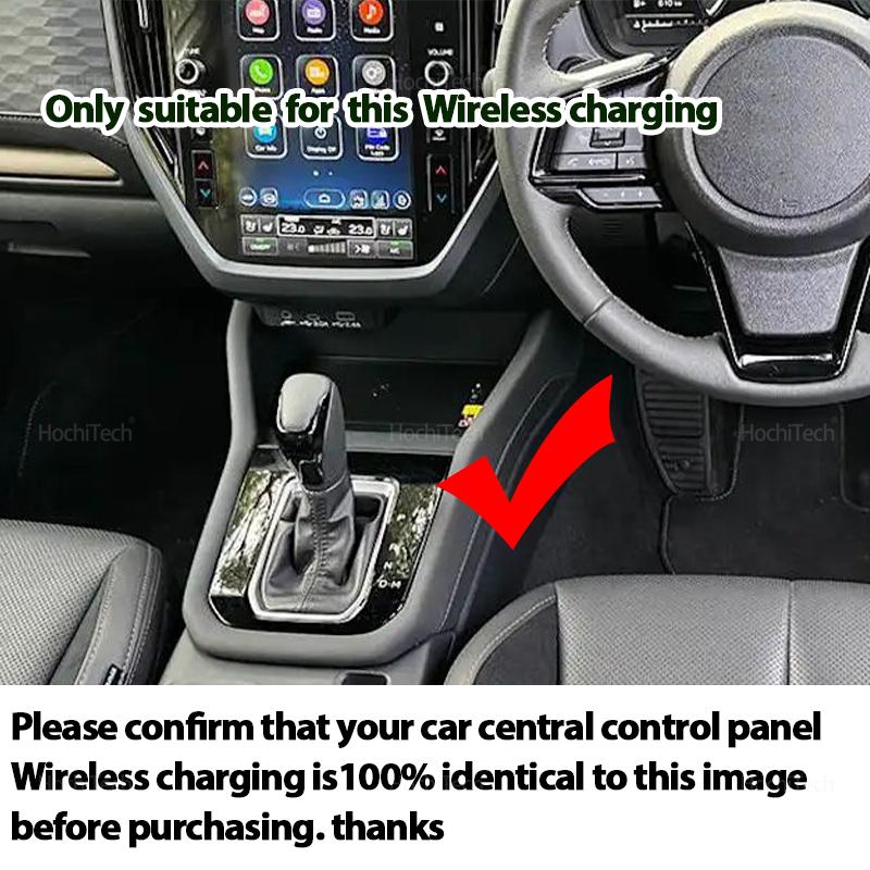 For Subaru Forester 2025 Central Control Fast Wireless Charging Pad Non-Slip Mat Car Lightweight Phone Wireless Charger Mat