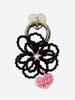 Love or Not Black Flower Beads Keyirng&Tok