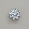 Rhinestone Button Cover Removable Clip-on Button Cover Decorative Flower Button Cover for Shirt Blazer Coat Wedding Accessories