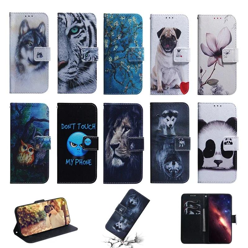Painted Flip Leather Magnetic Case For Nokia 1.3 1.4 2.2 2.5 3.2 3.4 4.2 5.3 5.4 6.2 7.2 X10 X20 X30 XR20 XR21 Phone Cover