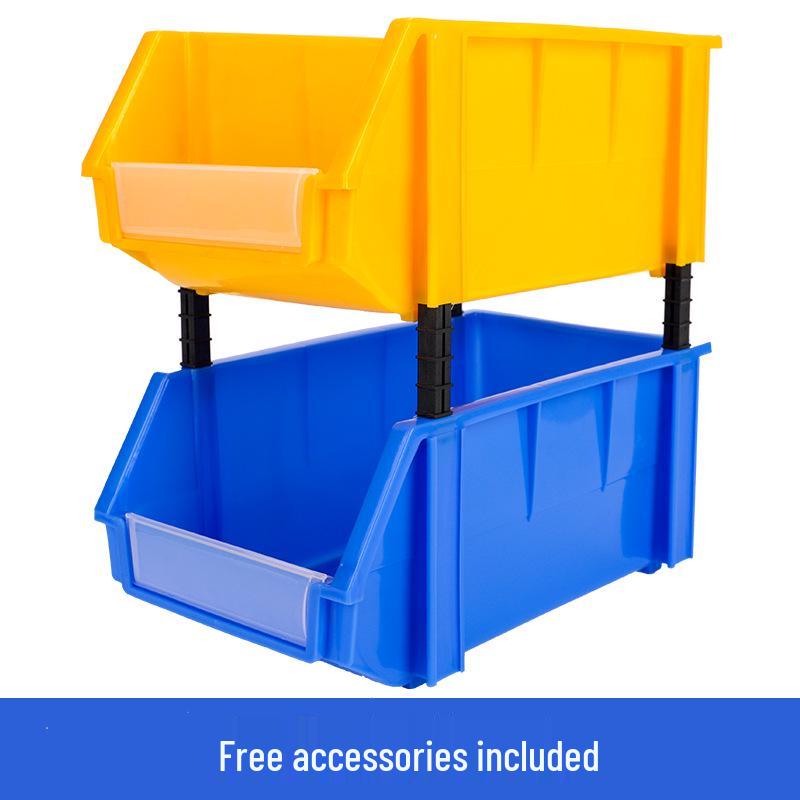 Durable Slanted Plastic Storage and Tool Organizer Box