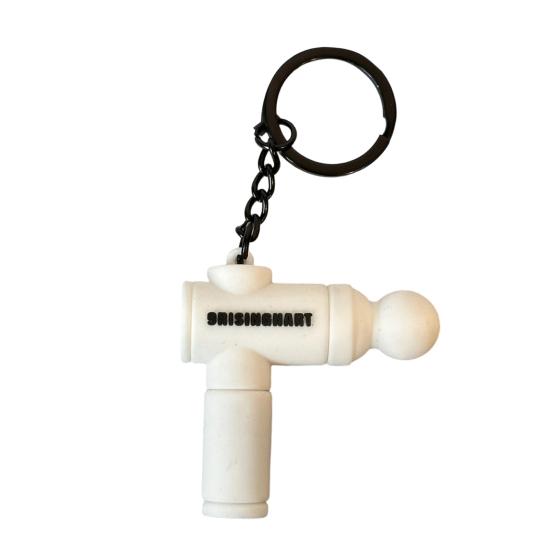 Keychain Pendant Multi-Color Design Lightweight Soft Silicone Mini Fascial Machine Shape Keychain Portable Decompression Toy Backpacks Fitness