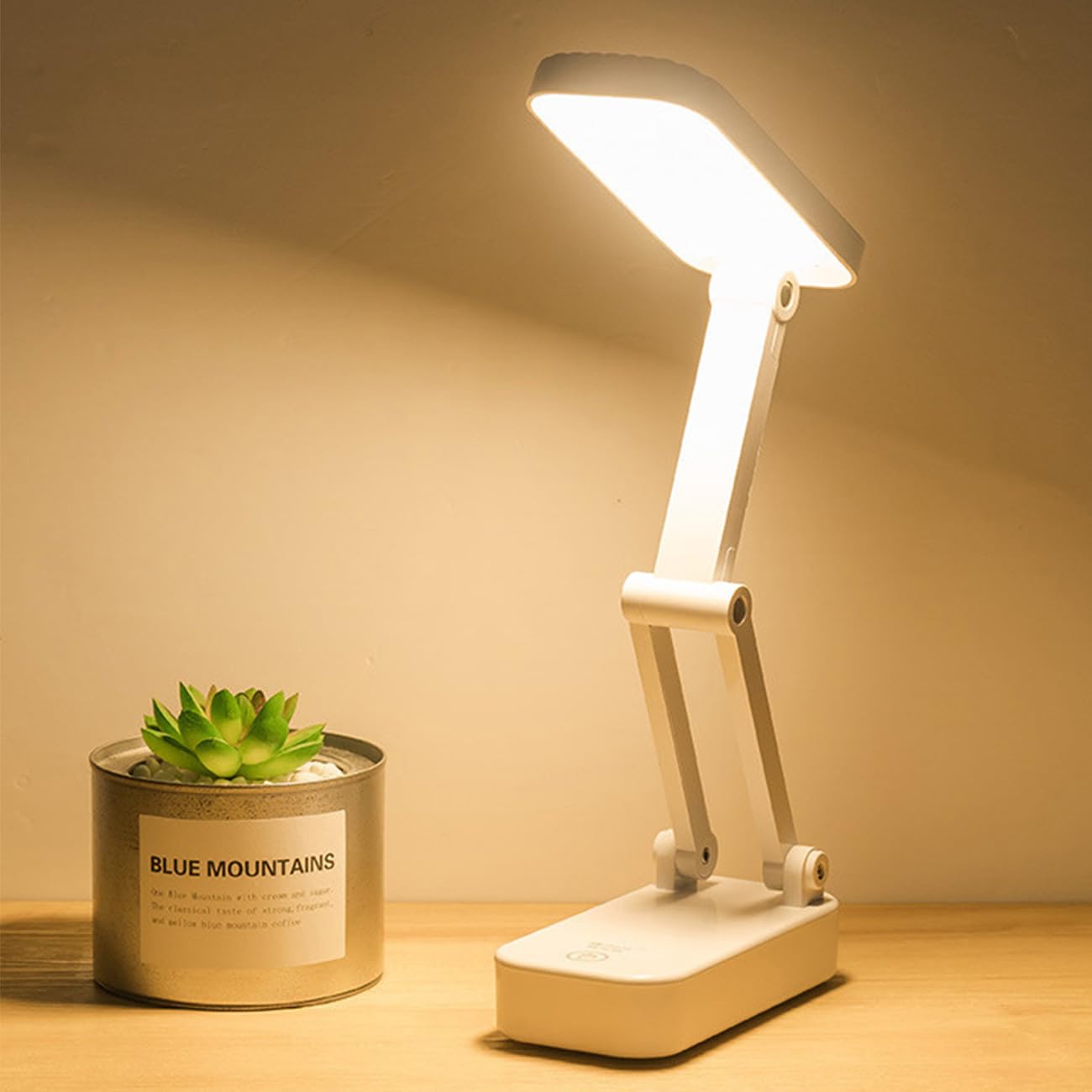 

Foldable Desk Lamp, Eye-Friendly, Standing Light, Compact Table Lamp, Hanging Lamp, Multifunctional, Storage & Portable, USB Charging, 3 Dimmable